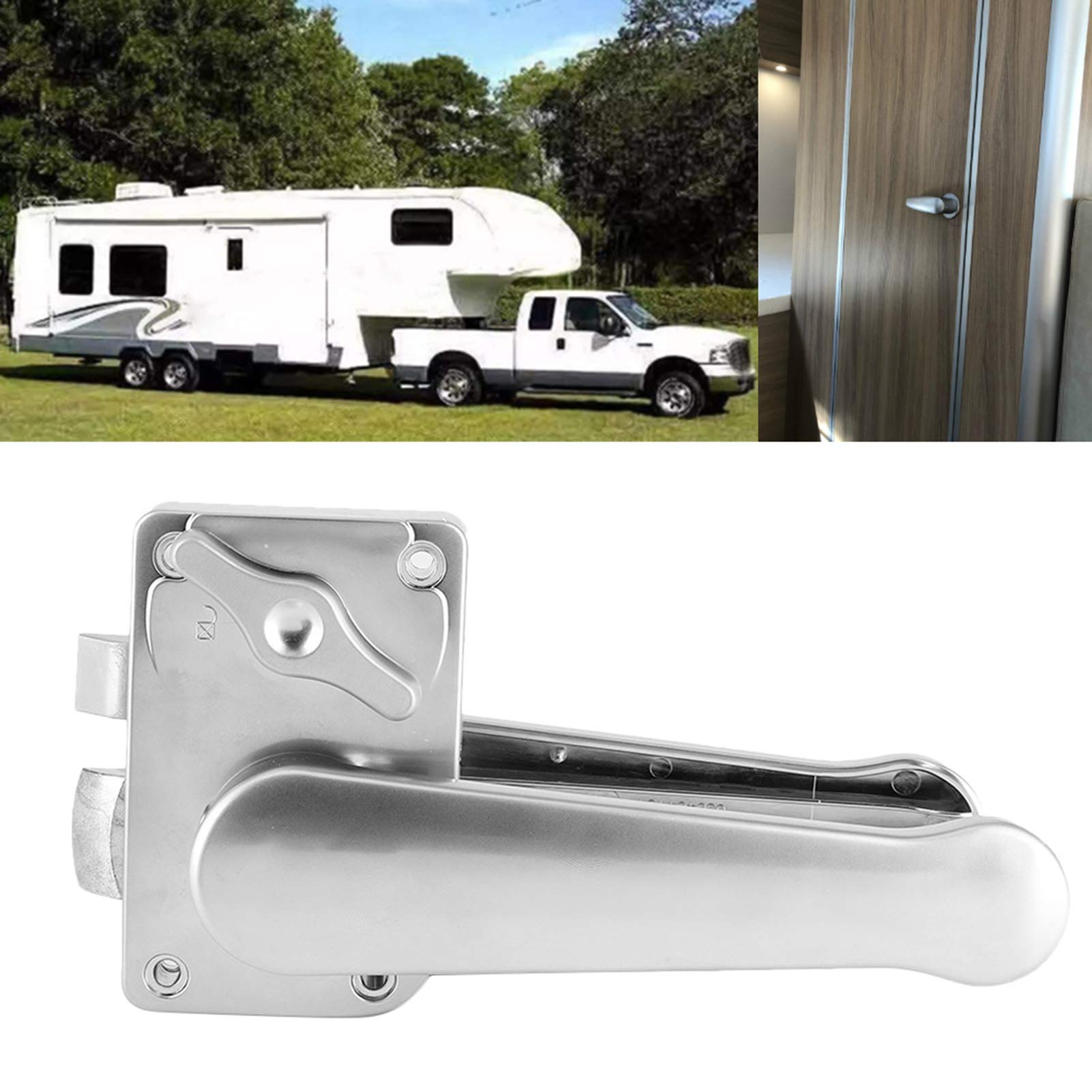 Kuuleyn Serratura Porta Bagno Camper 21 mm Argento ABS