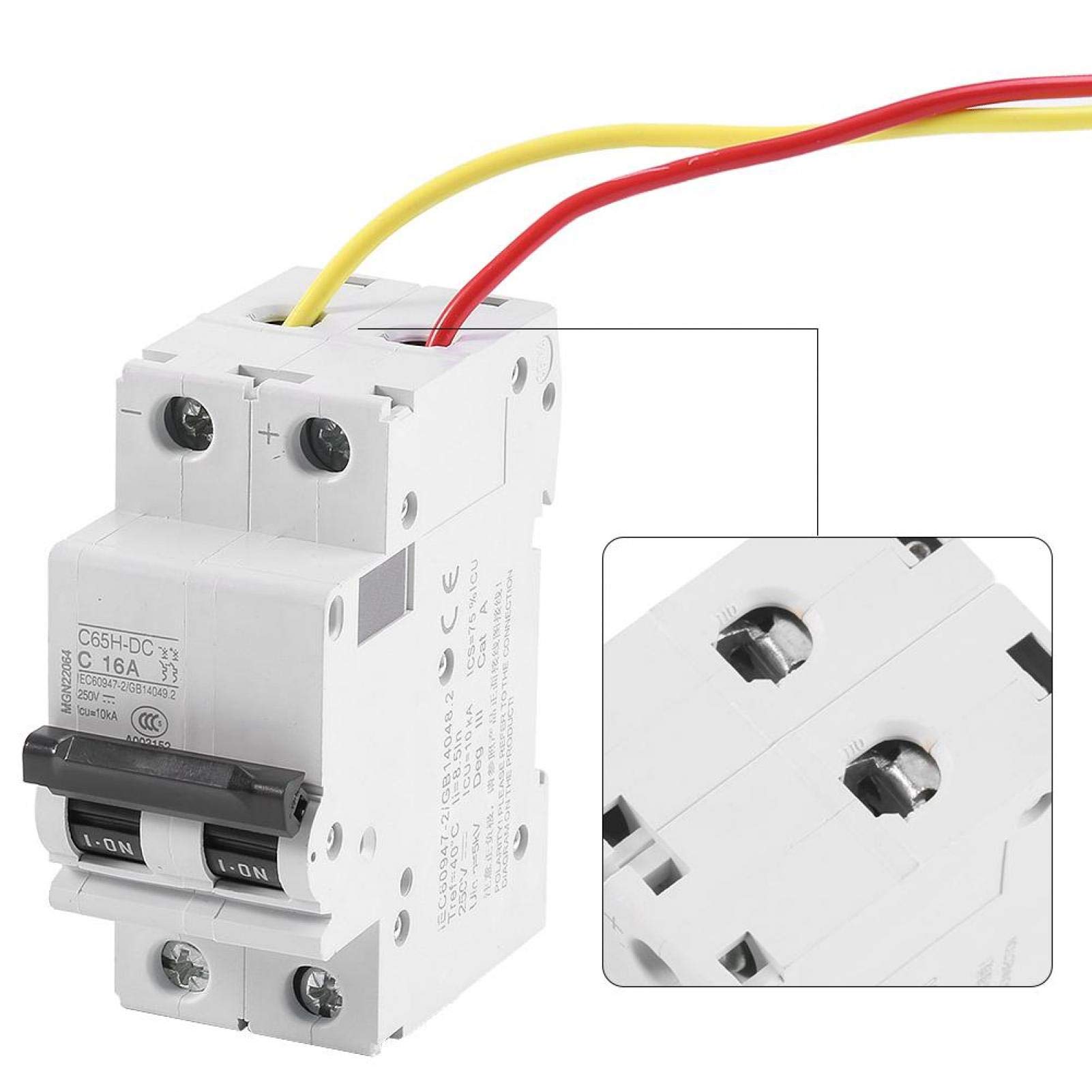 Kuuleyn interruttore magnetotermico DC 2P 250V 63A guida DIN solare