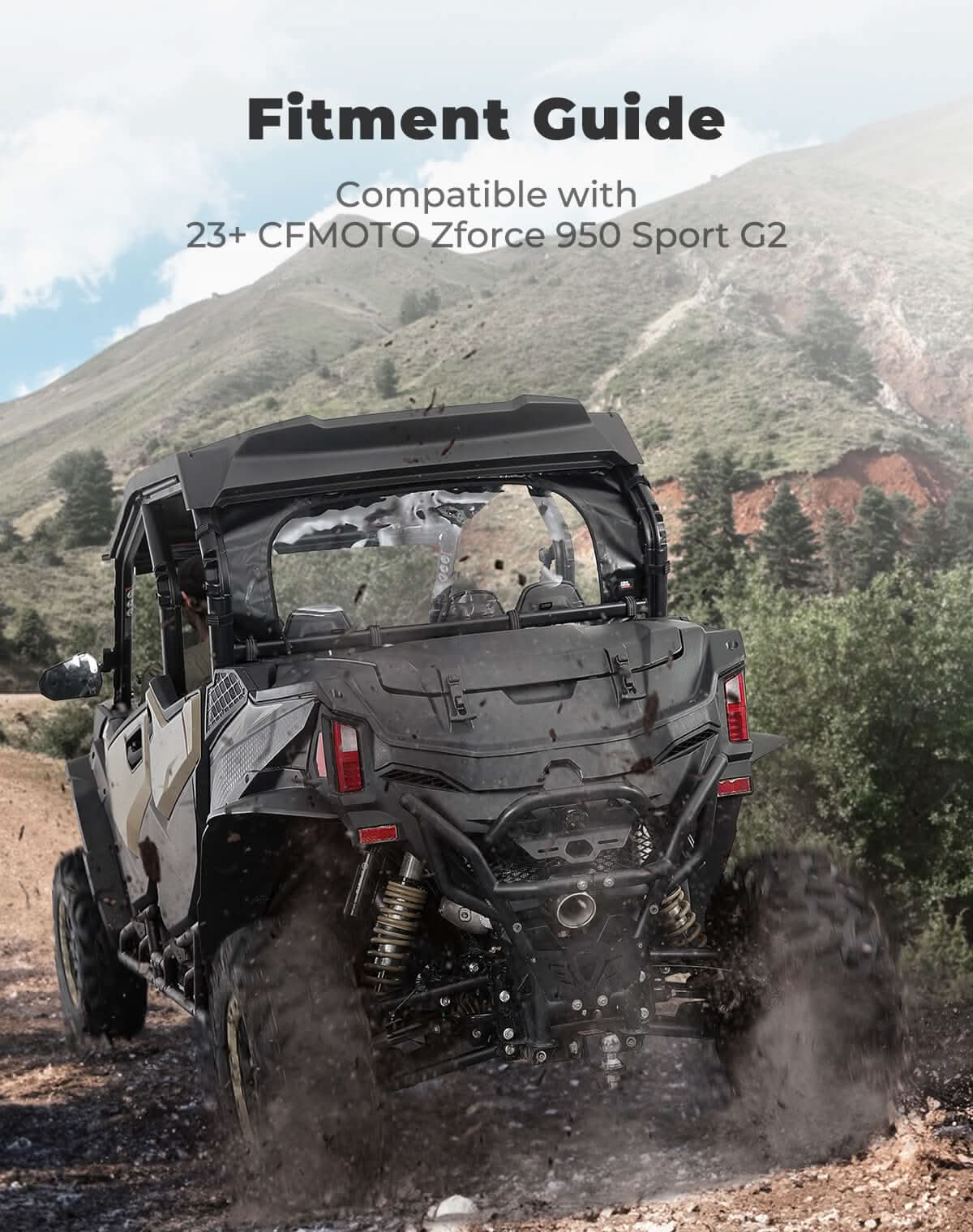 Kemimoto ZForce 950 lunotto posteriore avvolgibile PVC