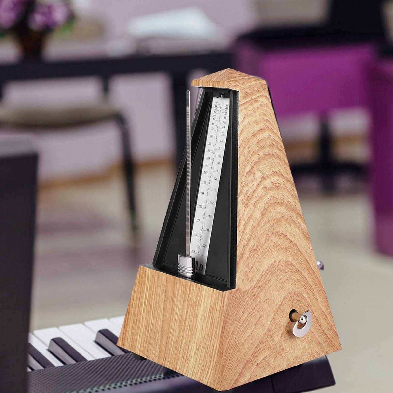 Kuuleyn Metronomo Meccanico Torre 40-208 BPM Legno Chiaro