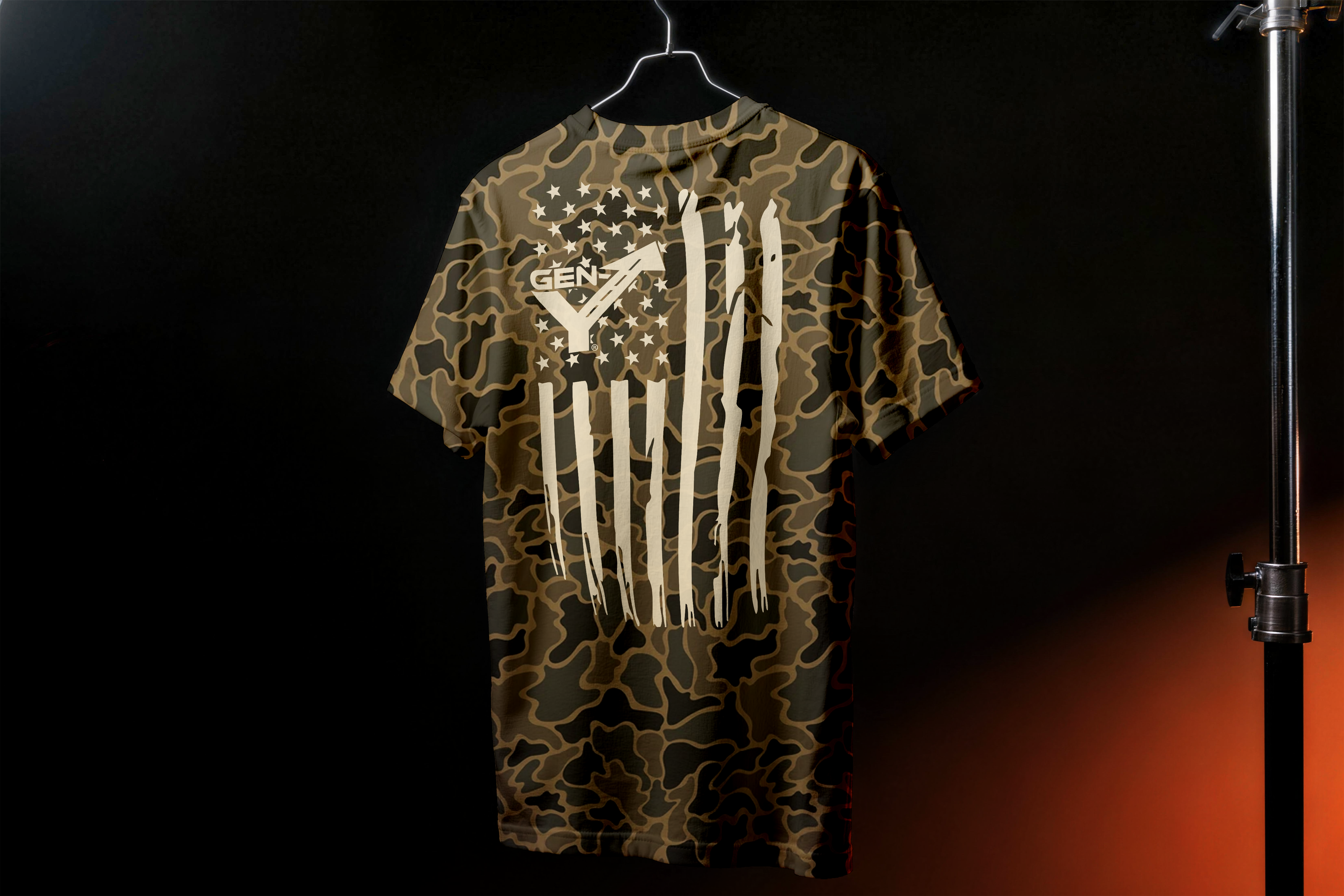 GEN-Y Camo Shirt maglietta cotone duck camo manica corta XL