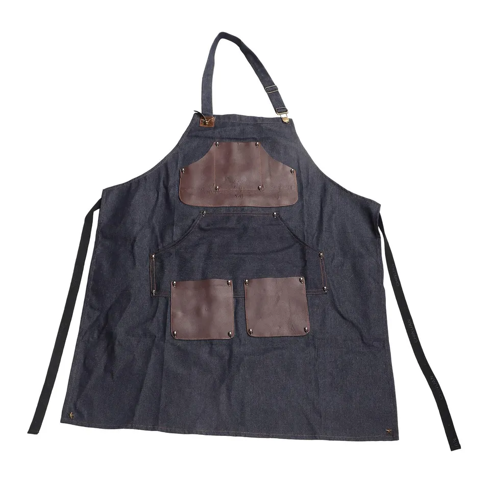 Kuuleyn Grembiule da Lavoro Denim Regolabile con Tasche