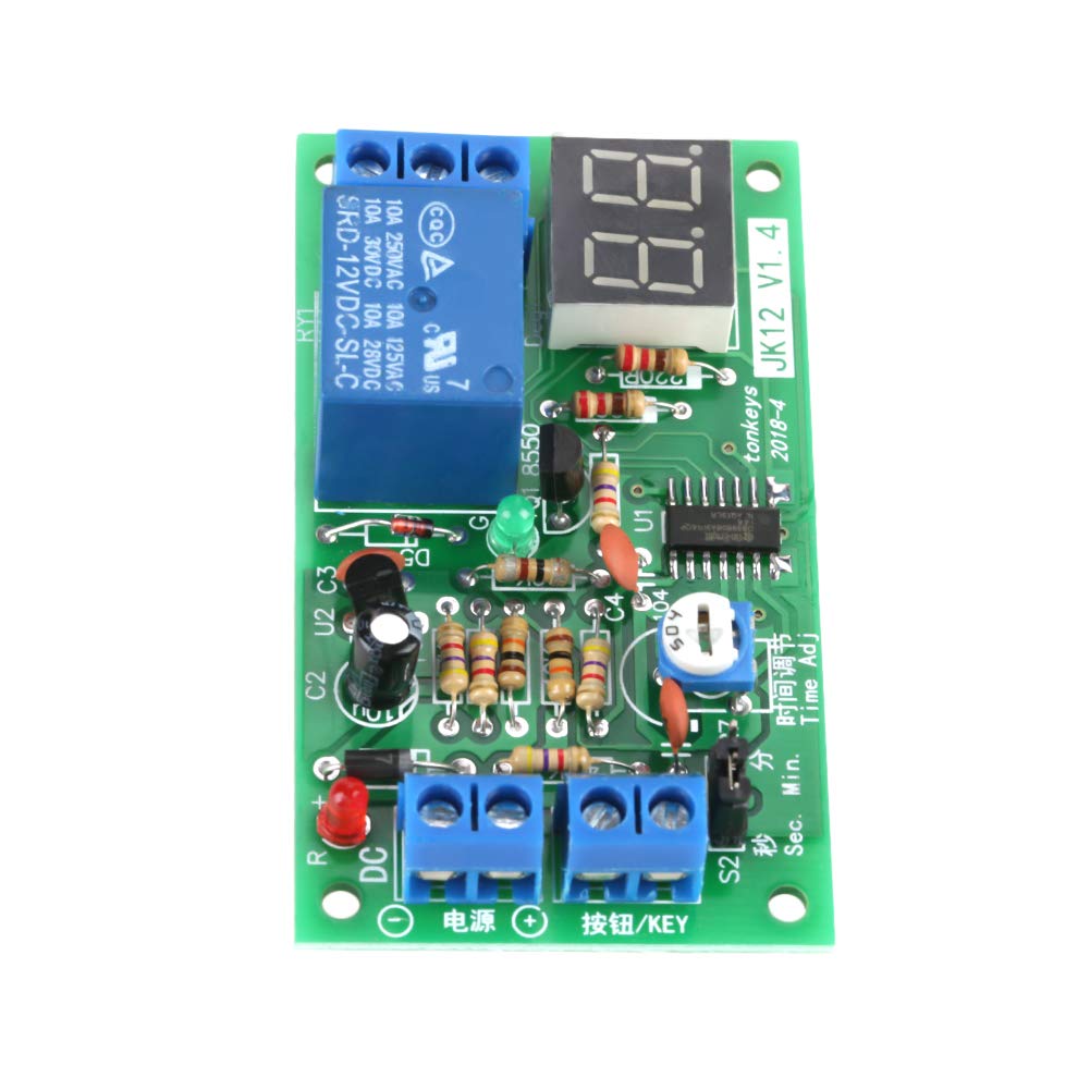 Kuuleyn modulo timer DC12V display LED 1-99 s/min