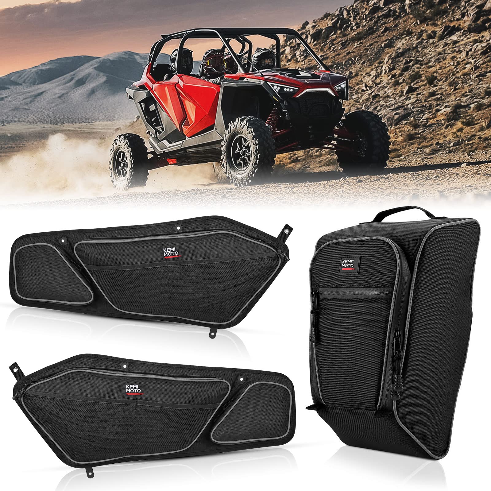 KEMIMOTO RZR PRO XP borse UTV 3 pezzi impermeabili