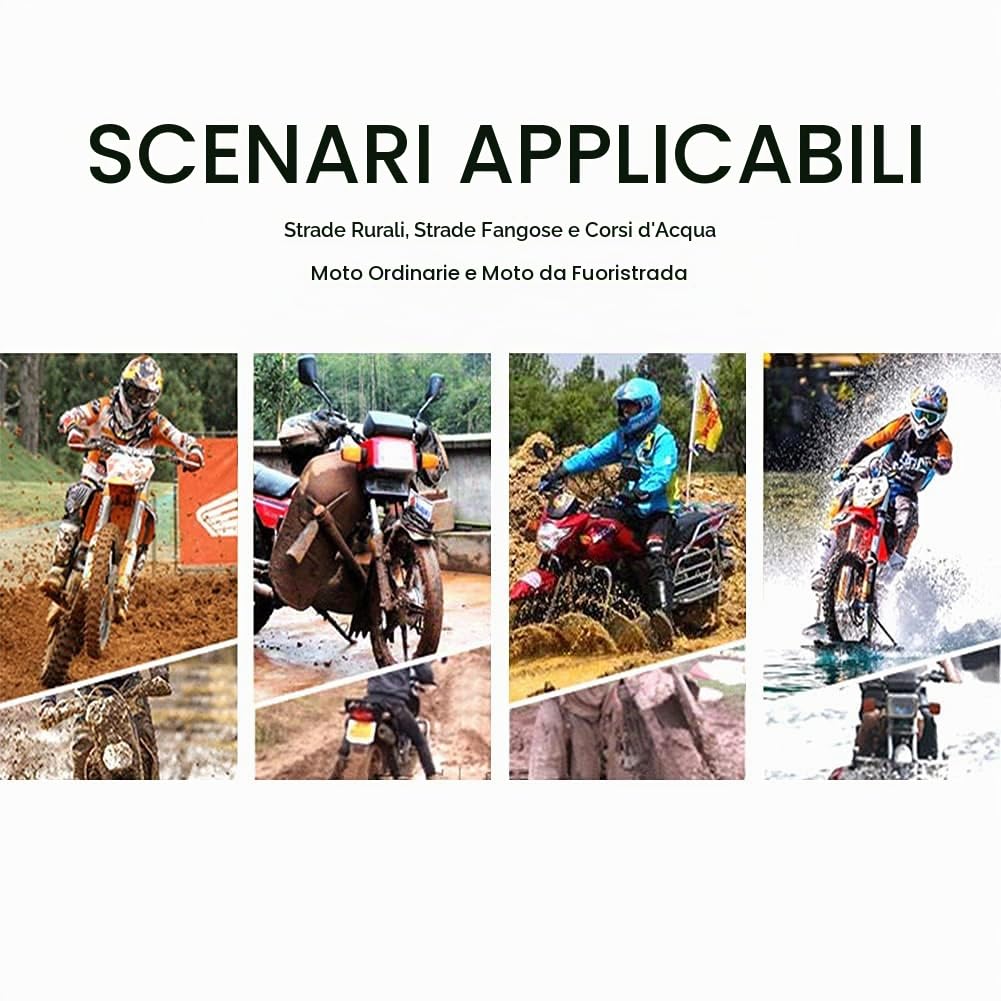 Hapivida parafango posteriore moto acciaio inox nero 1 pz