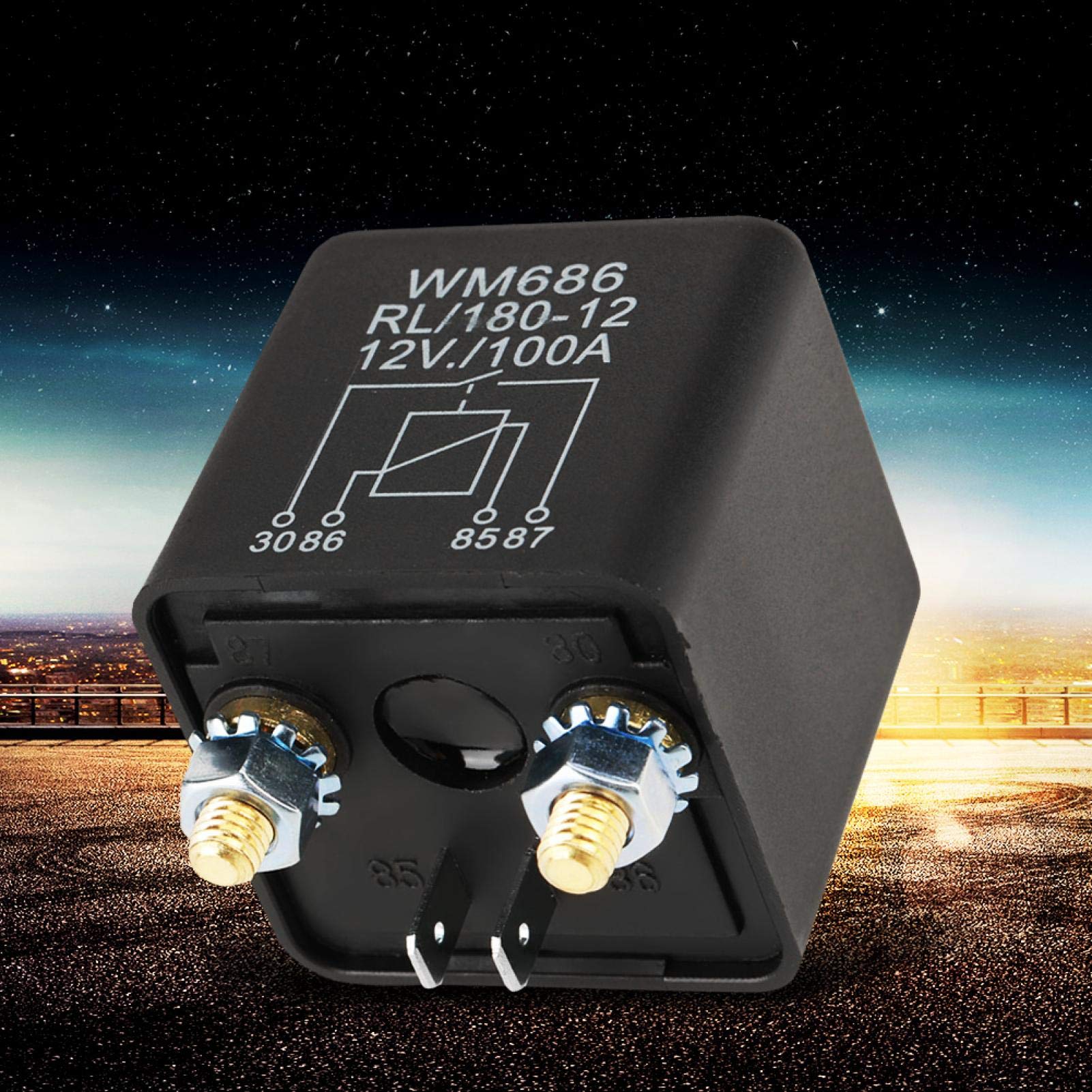 Kuuleyn Relè avviamento auto 12V 100A 4 pin