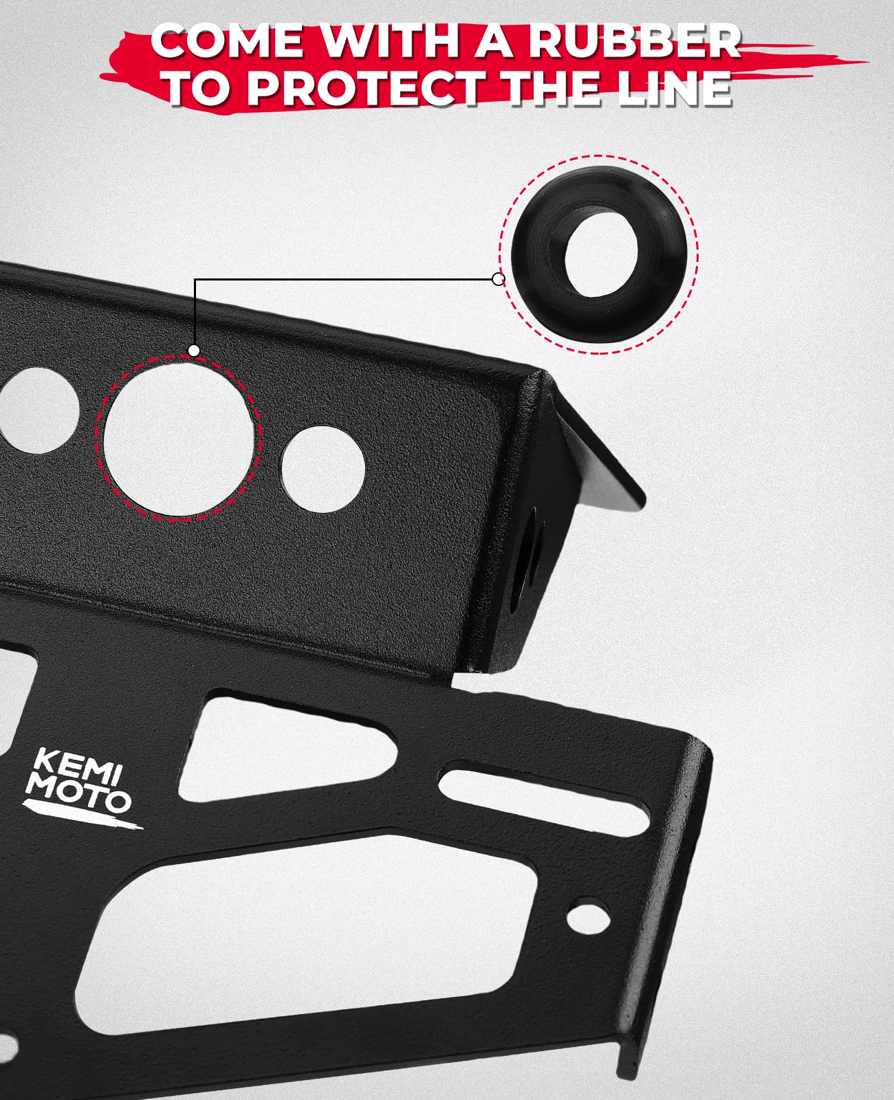 KEMIMOTO Portatarga Moto Grom MSX125 2022-2025 Alluminio