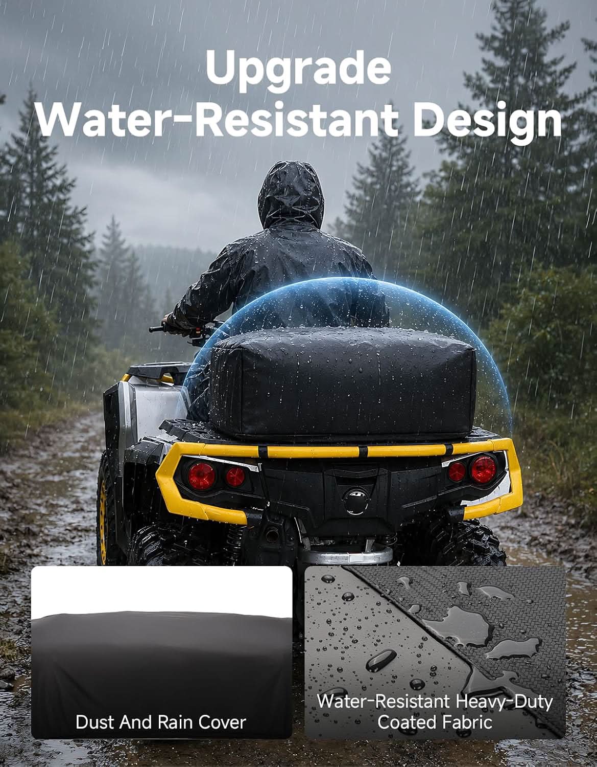 KEMIMOTO ATV Borsa Posteriore 73L con Frigo 12L