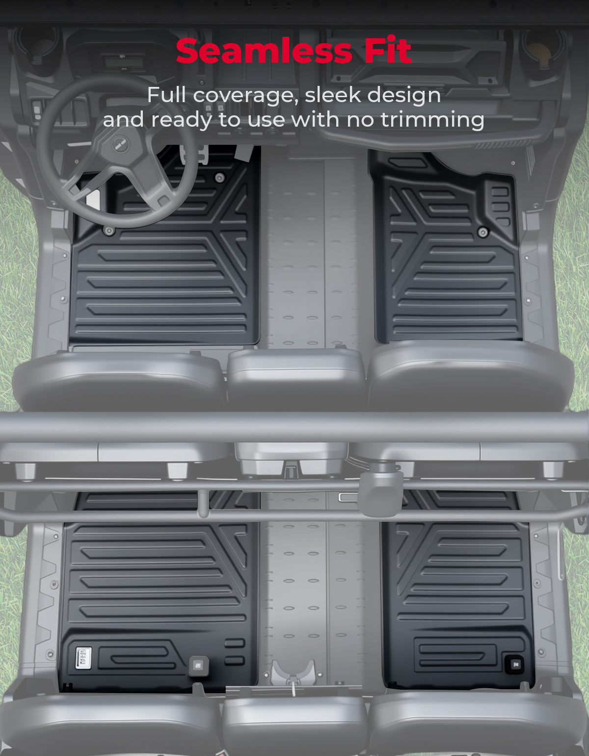 Kemimoto Defender 2401 tappetini auto TPE 4 pezzi antiscivolo