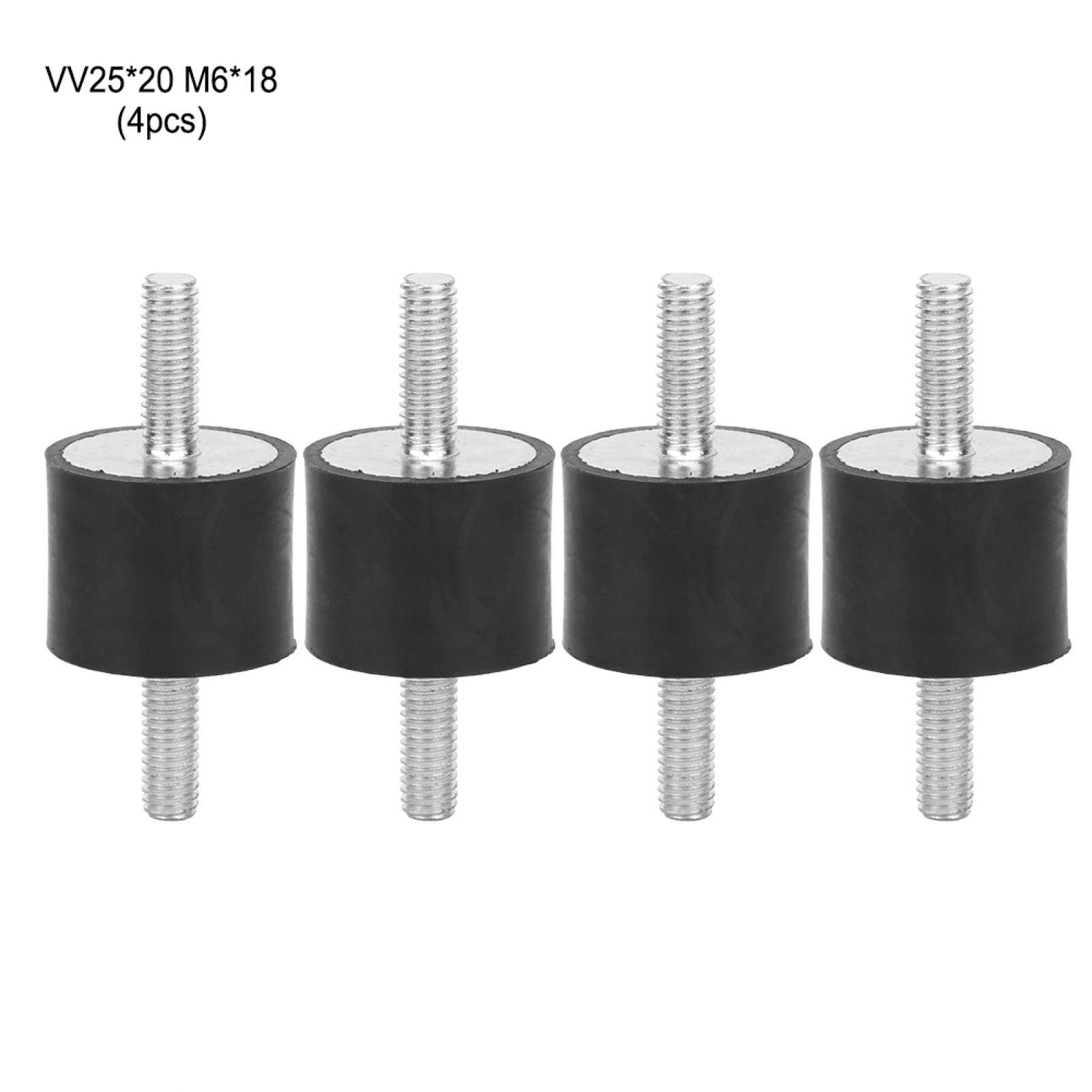 Kuuleyn Supporti Gomma M6 VV25x20 4 Pezzi Antivibranti