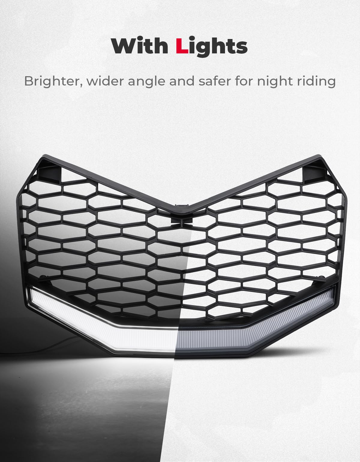 KEMIMOTO Maverick X3 Griglia Anteriore con LED IP67