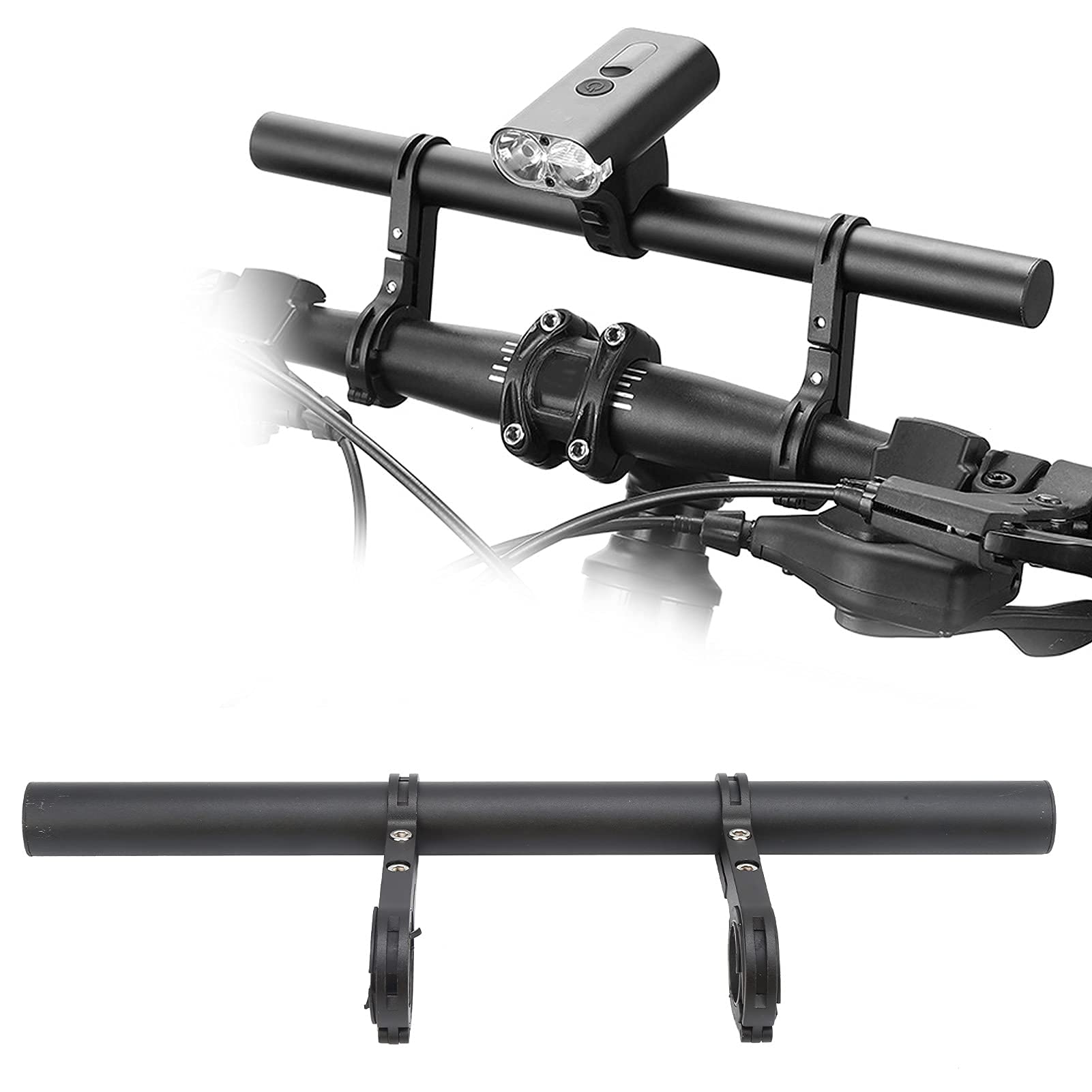 Hapivida Estensione Manubrio Bici 30 cm Alluminio Doppia