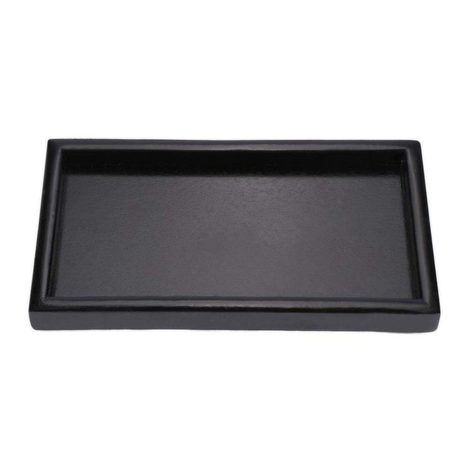 Kuuleyn Vassoio Tè Legno Nero 22x12x2 cm Rettangolare