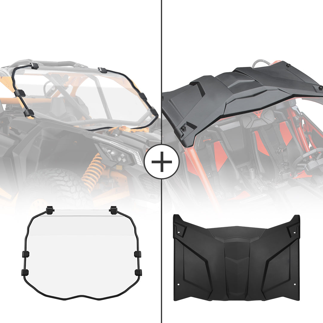 Kemimoto Maverick X3 kit parabrezza + tetto rigido antigraffio