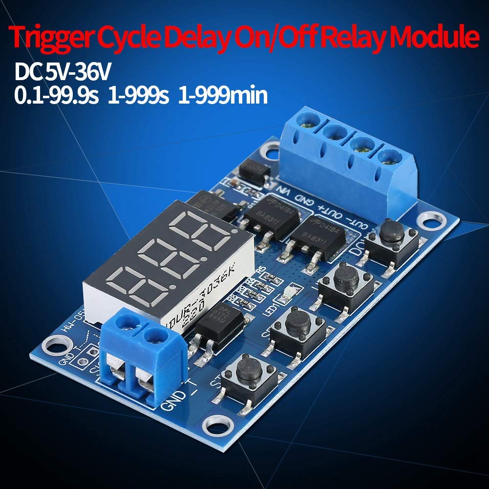 Kuuleyn modulo timer DC 5-36V display LED 15A