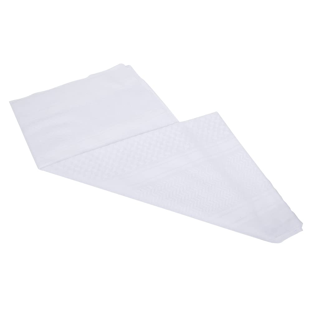 Hapivida Foulard Arabo keffiyeh bianco 140 cm con fascia