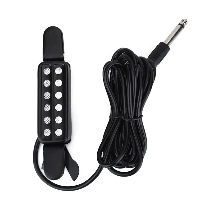 Kuuleyn Pickup Chitarra Acustica Magnetico Buca 12 Fori con Cavo