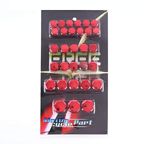 Kuuleyn tappi vite moto 30 pezzi rosso 8-20 mm