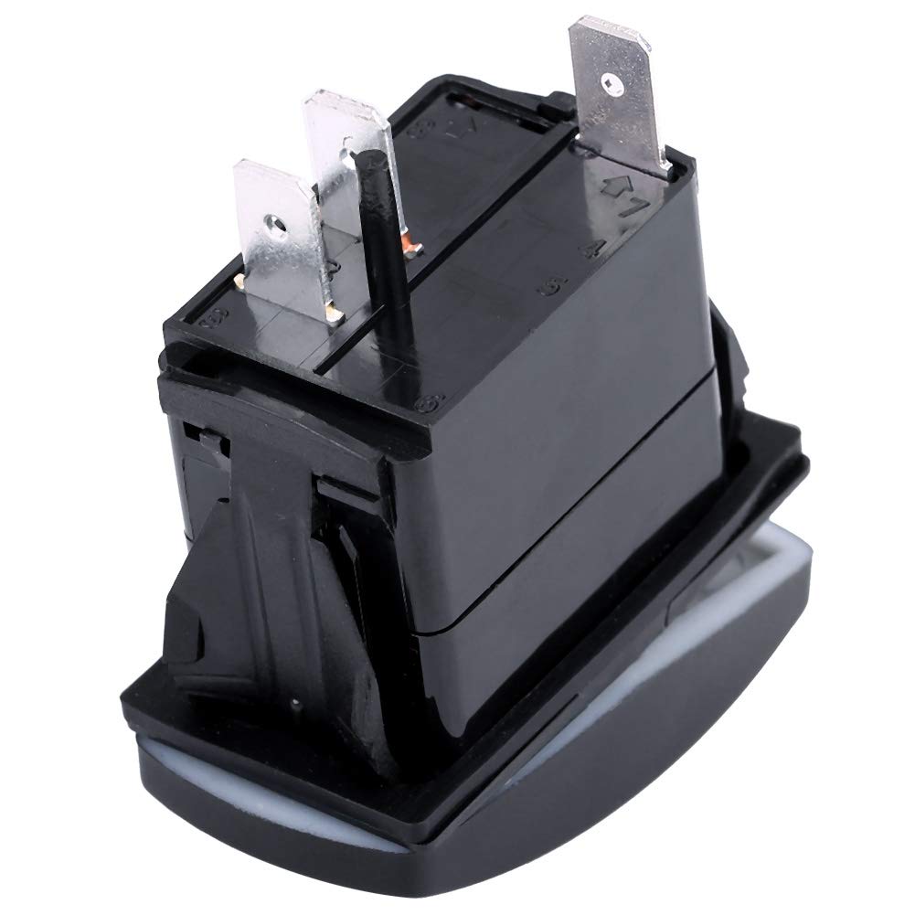 Kuuleyn Interruttore Bilanciere 12V-24V 3 Pin On-Off Nero