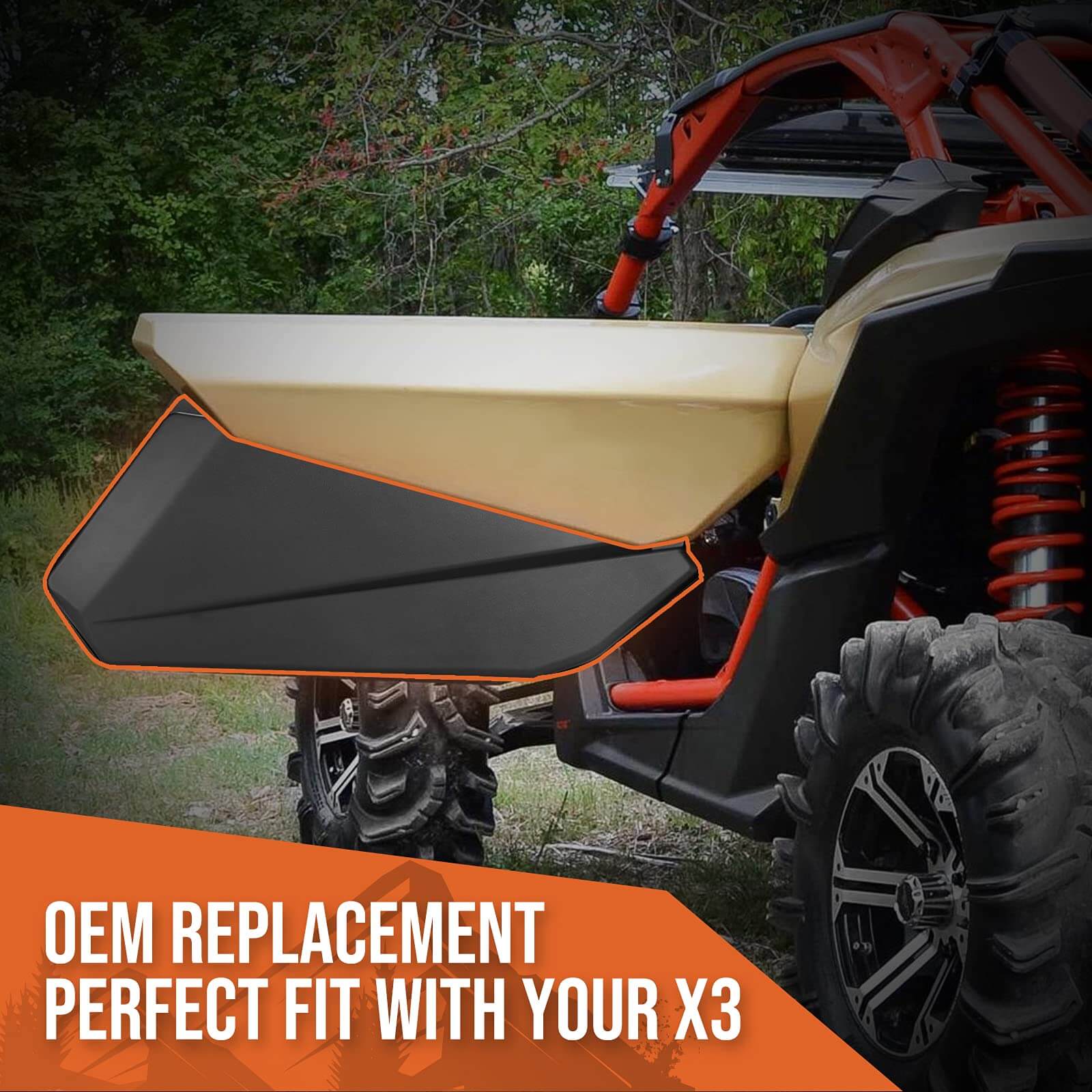 KEMIMOTO Maverick X3 mezze portiere inferiori coppia metallo