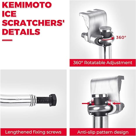 KEMIMOTO raschiaghiaccio motoslitta kit 1 set in carburo