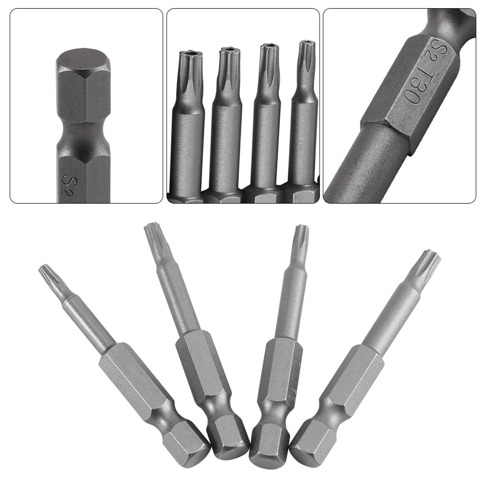 Kuuleyn Set Punte Torx T8-T40 50 mm S2 Magnetico 8 Pezzi