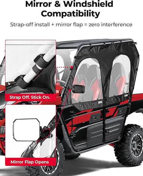 Kemimoto Teryx 4 porte superiori morbide antivento
