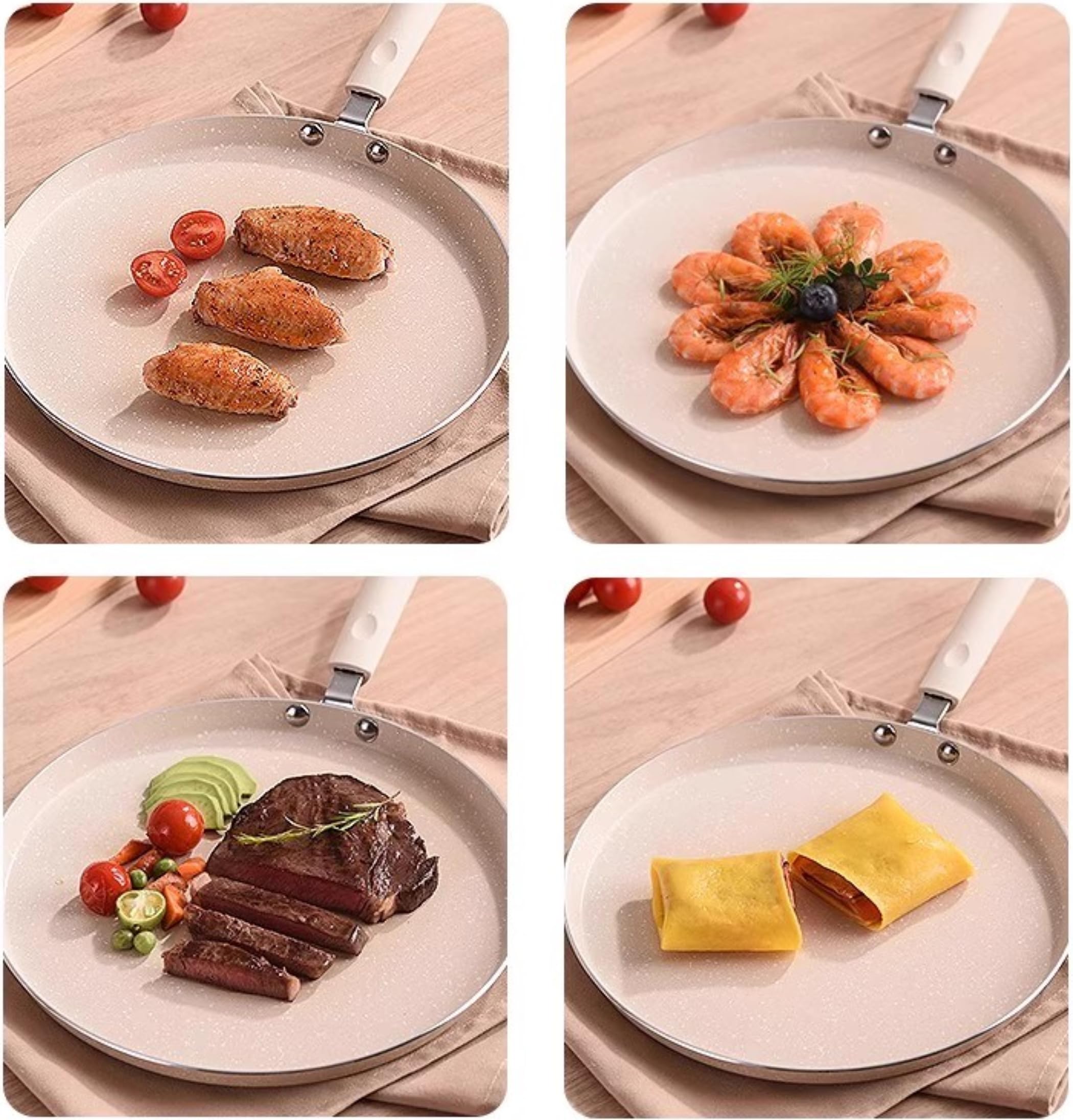 Kuuleyn padella crepes antiaderente 18cm alluminio