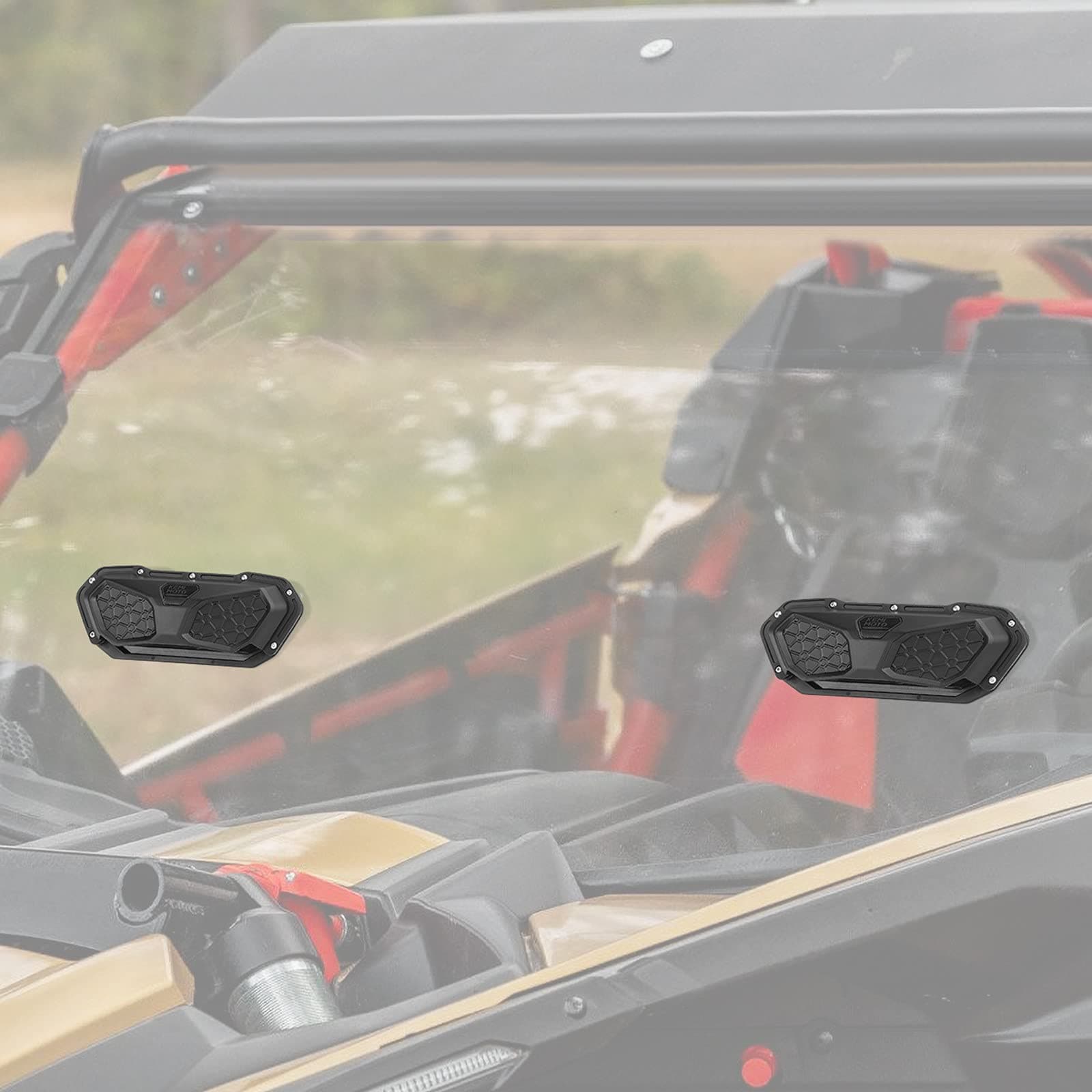 KEMIMOTO UTV Kit Prese Aria Parabrezza 2pz Policarbonato