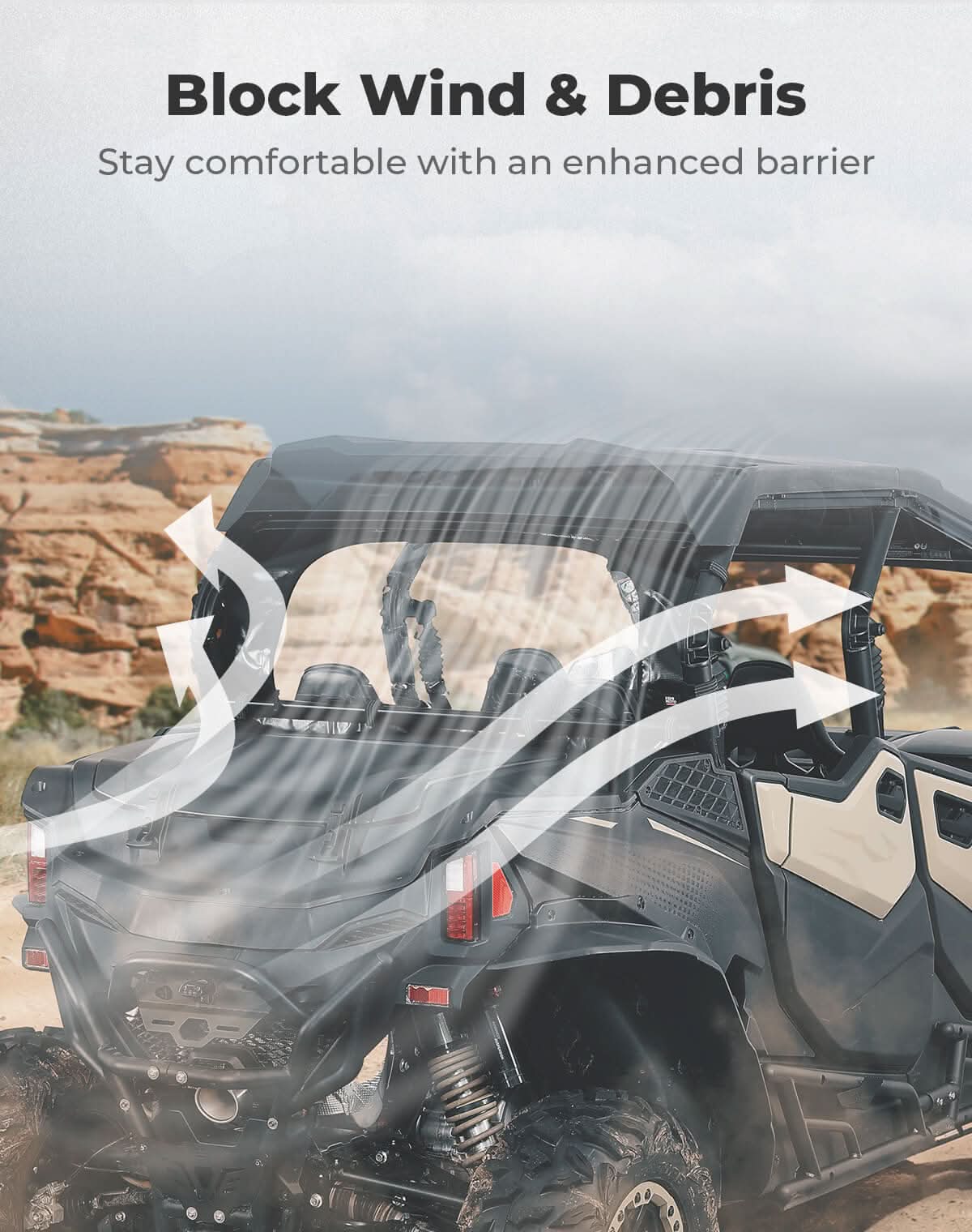 Kemimoto ZForce 950 lunotto posteriore avvolgibile PVC