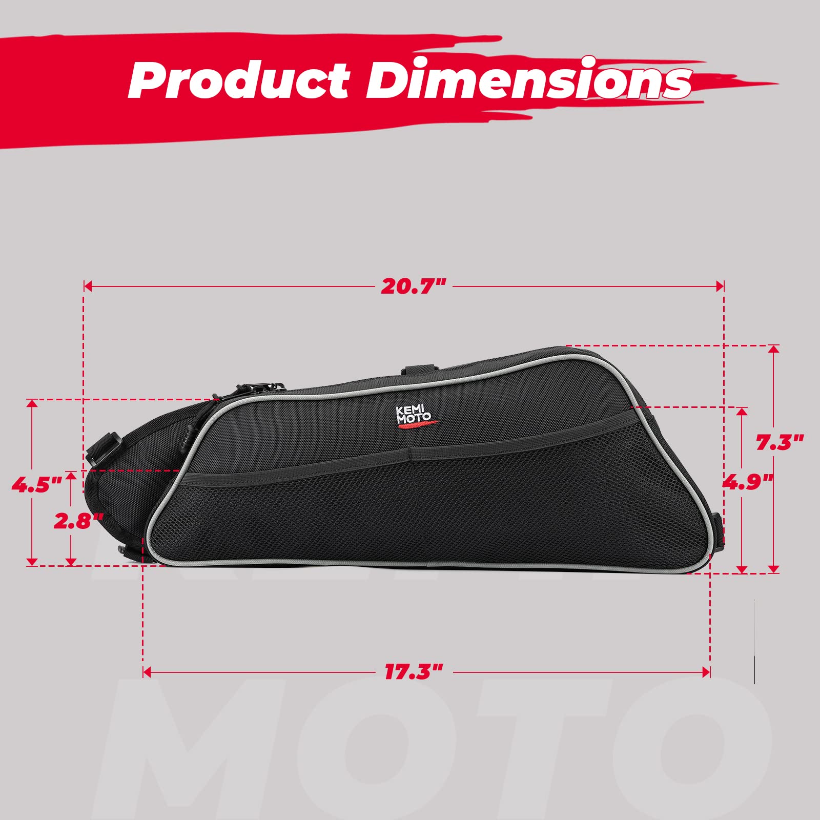 KEMIMOTO Borse Porta Can-Am Maverick X3 2 pezzi idrorepellenti