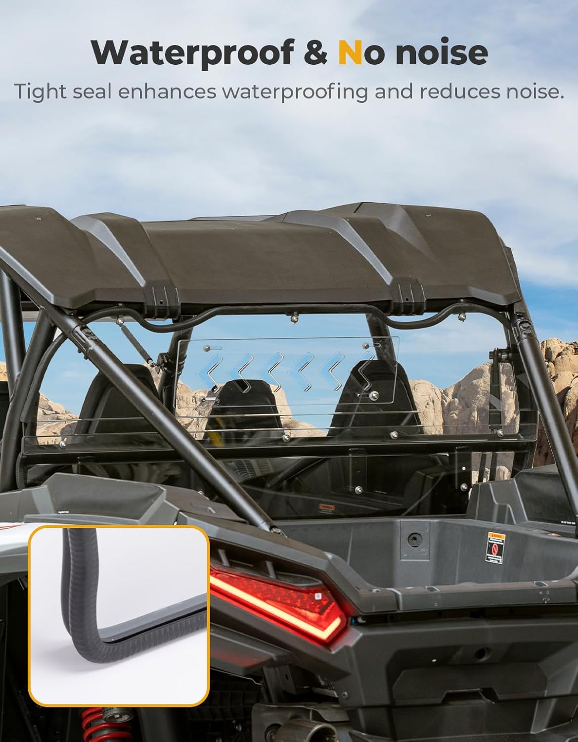 KEMIMOTO RZR XP 1000 parabrezza posteriore ventilato