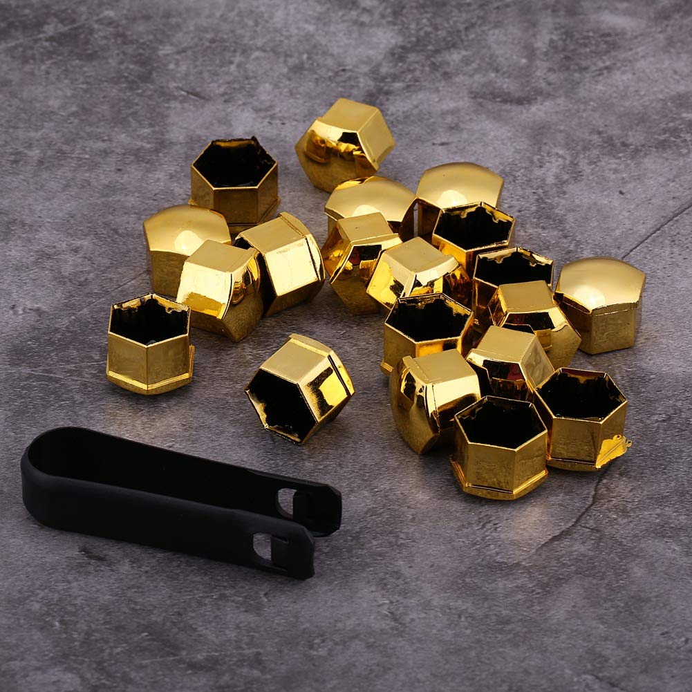 Kuuleyn copridadi ruota 17 mm oro 20 pezzi plastica