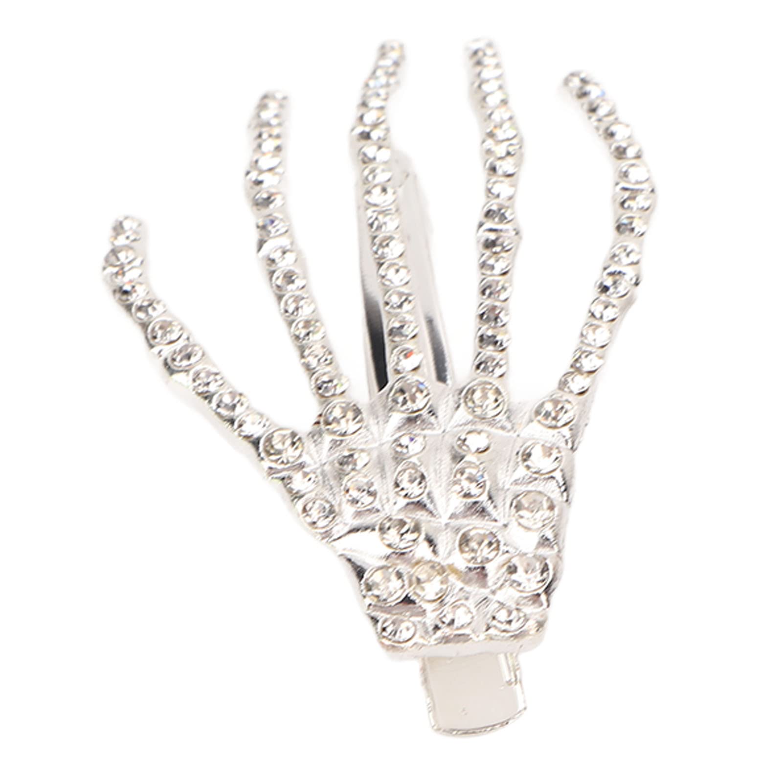 Kuuleyn Halloween Mano Scheletro mollette capelli 6 pezzi strass
