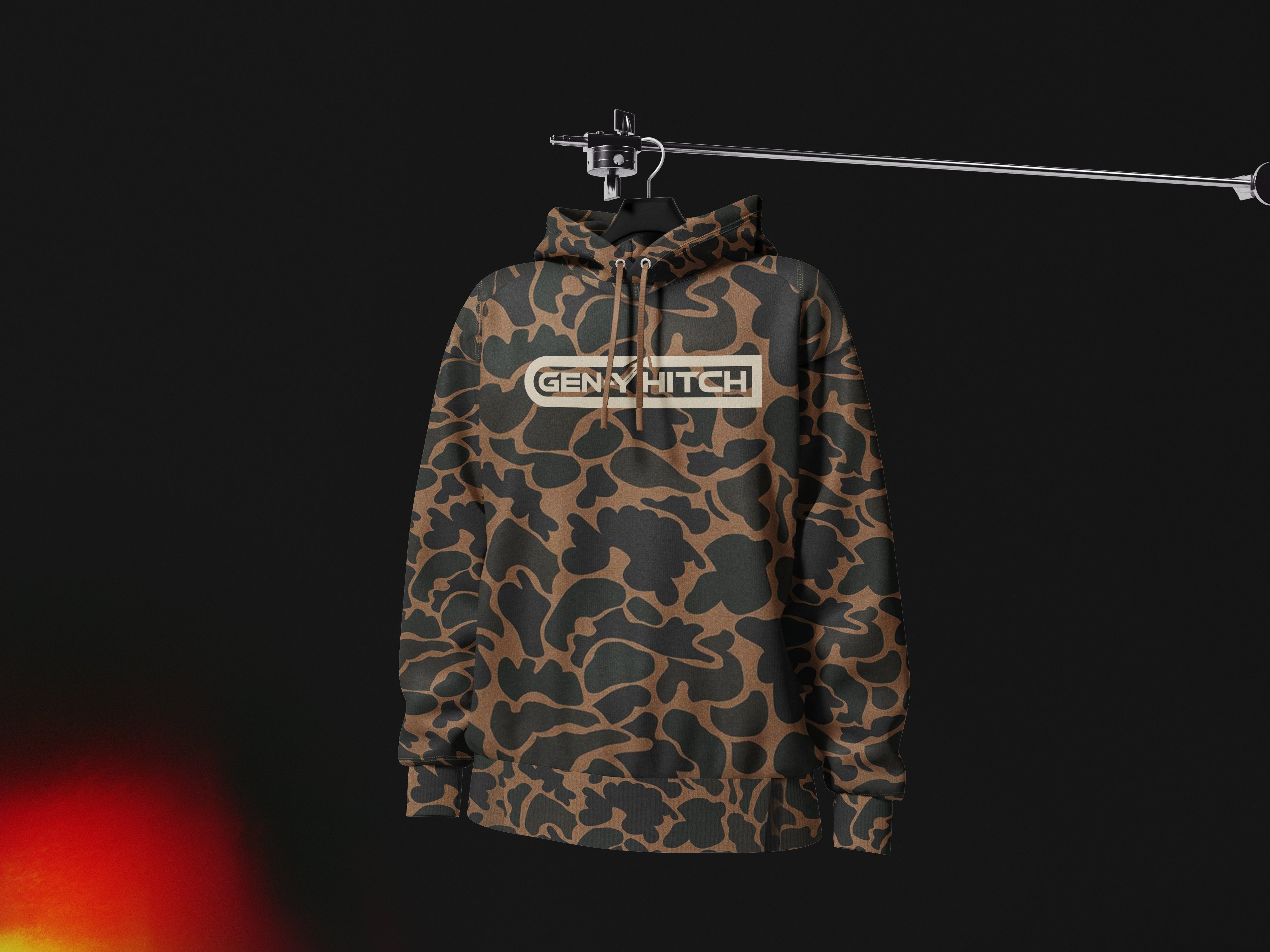 GEN-Y Camo felpa cappuccio Duck Camo L cotone pesante