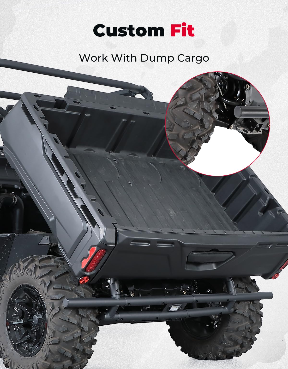 Kemimoto Defender paraurti posteriore con luce acciaio