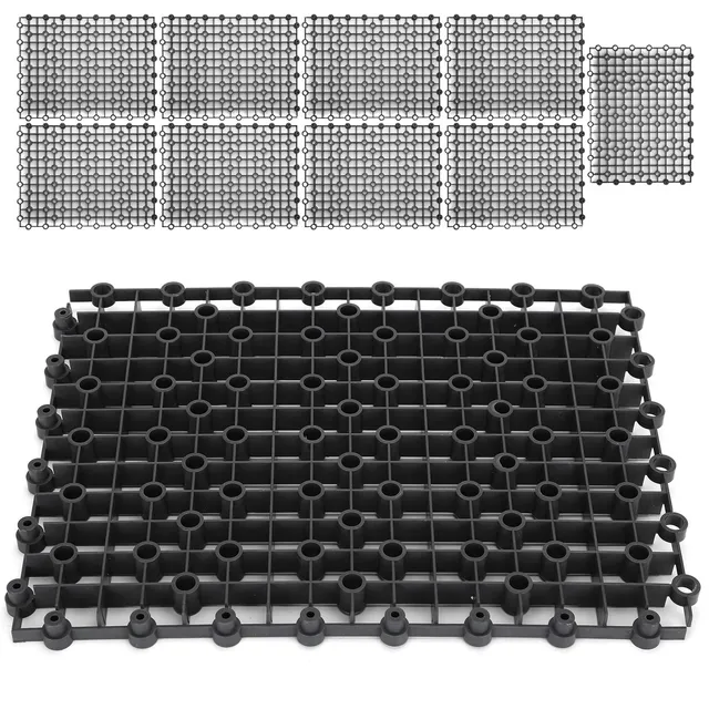 Kuuleyn Divisori Acquario PVC Nero 10 Pezzi Isolamento