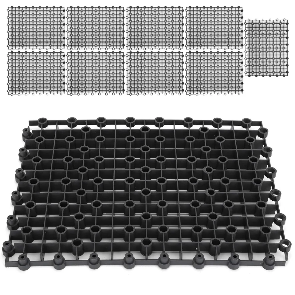 Kuuleyn Divisori Acquario PVC Nero 10 Pezzi Isolamento