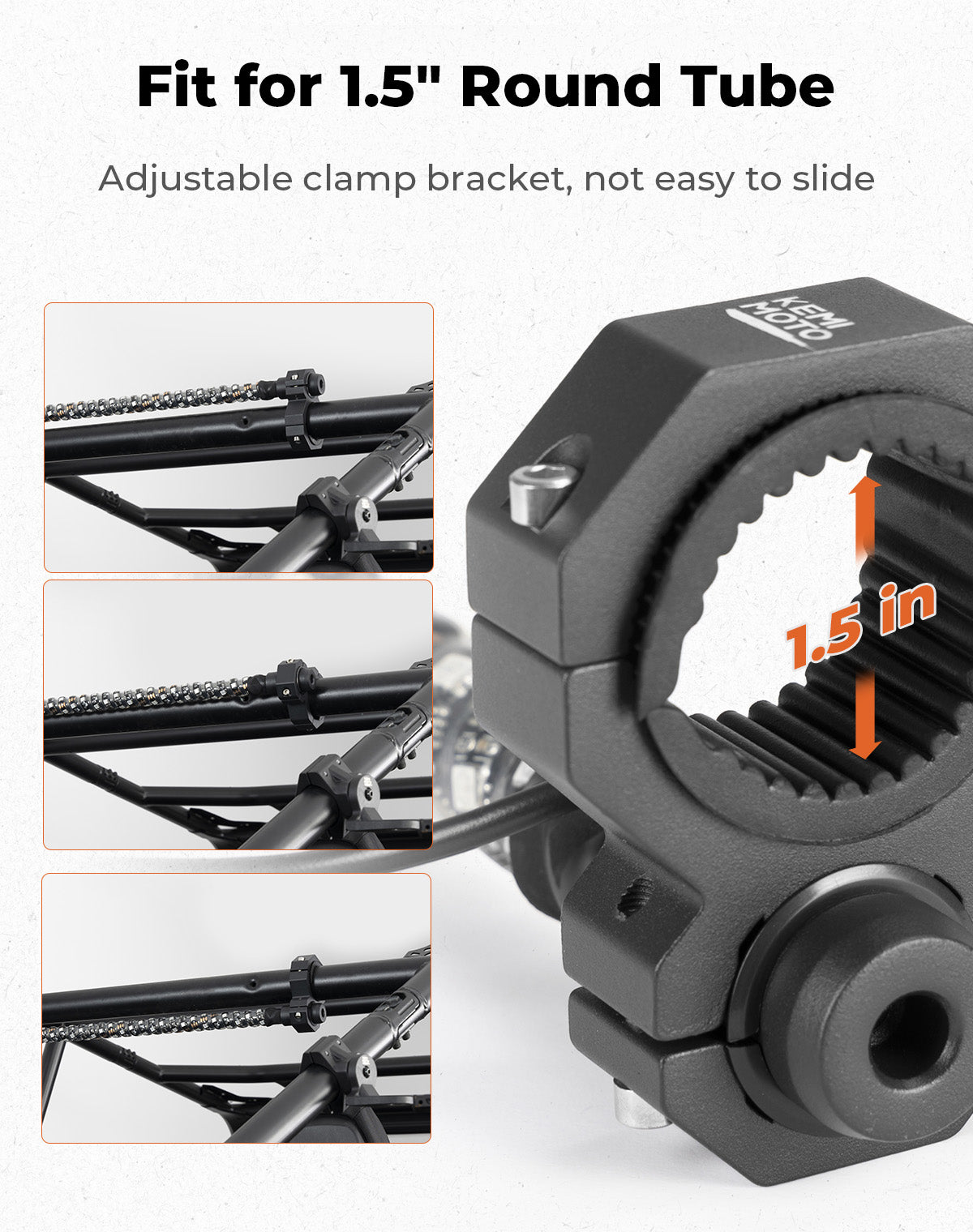 KEMIMOTO Barra LED Chase 30" Roll-Bar 38 mm con APP Freno