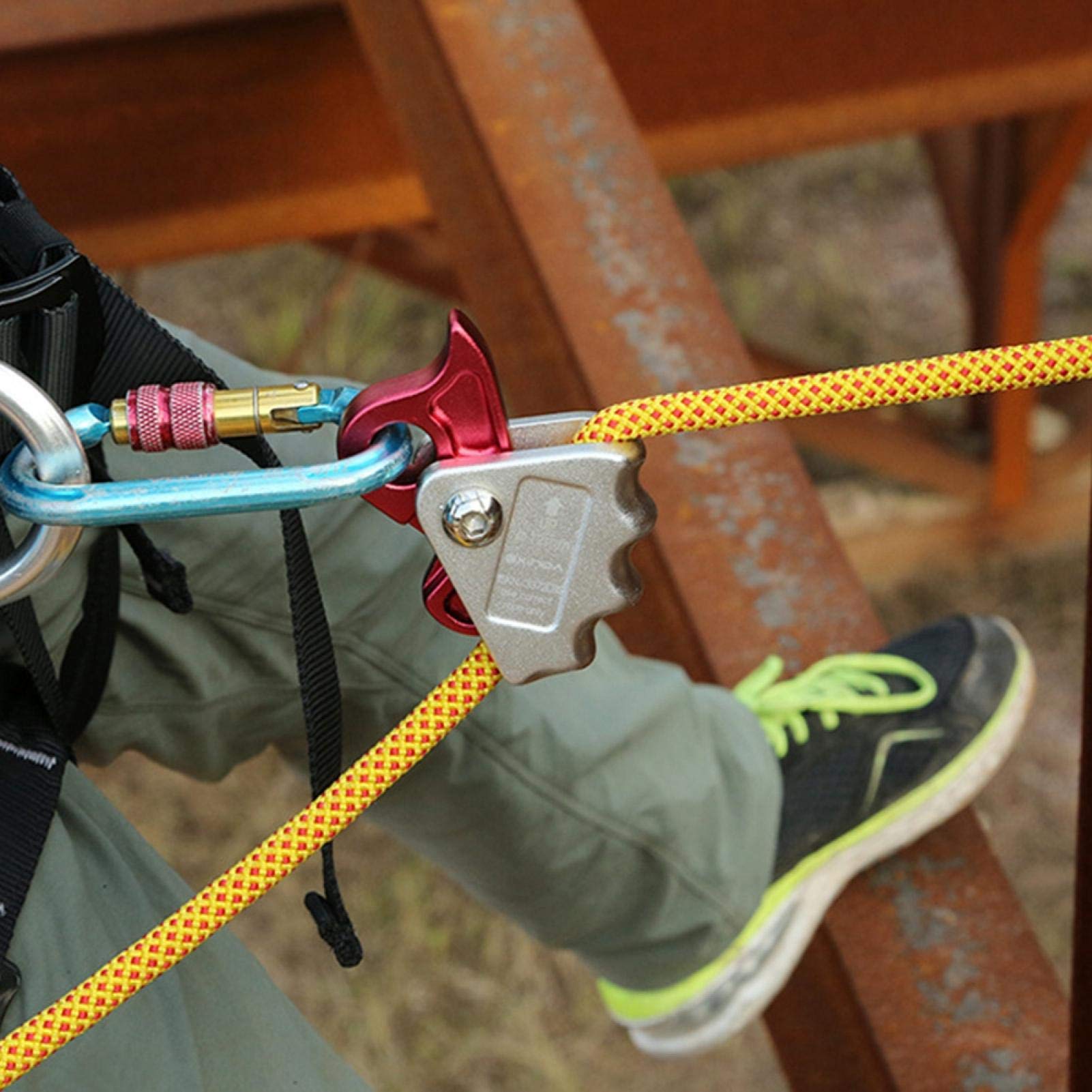 Kuuleyn blocco corda arrampicata alluminio 15kN argento