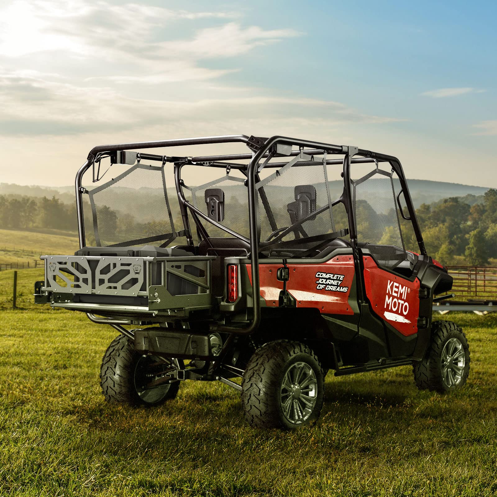 Kemimoto estensione cassone Pioneer 1000-5 700-4 acciaio 60 kg