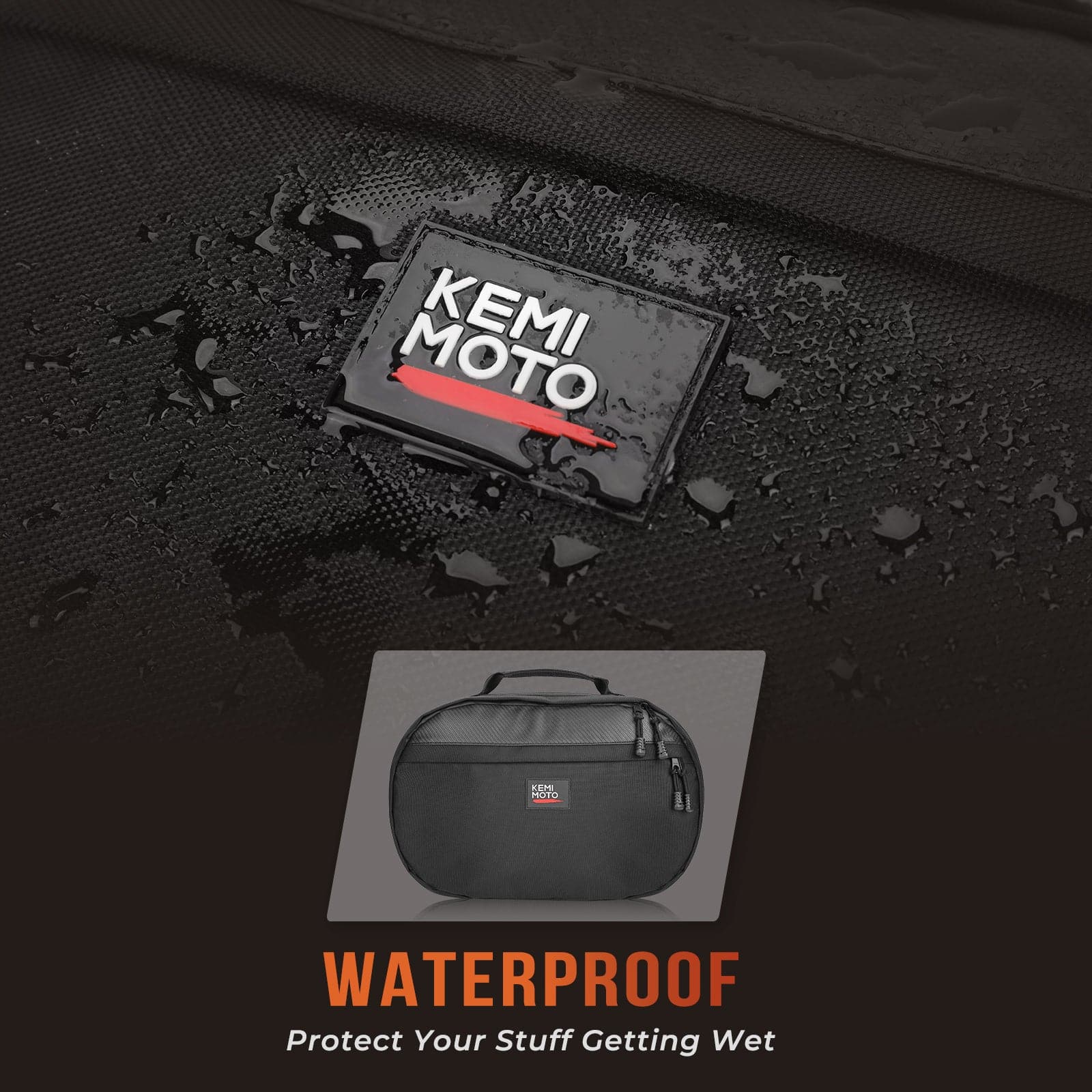 Kemimoto borsa portacinghia UTV riflettente impermeabile