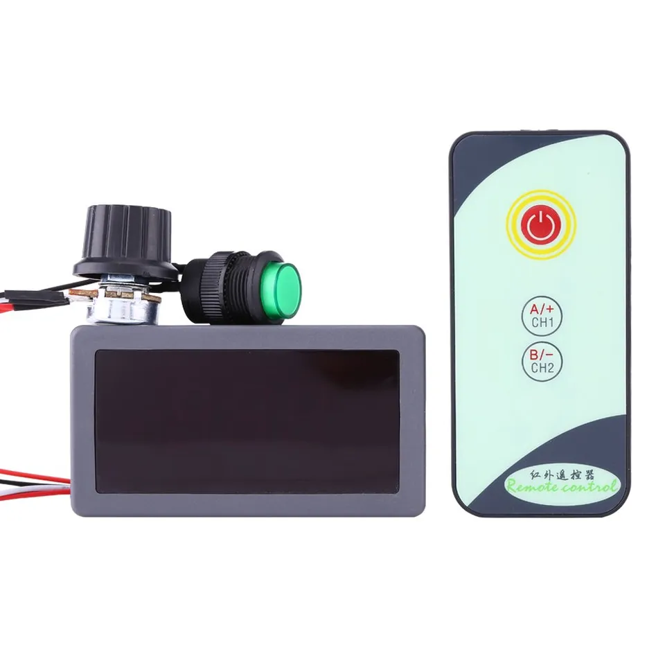 Kuuleyn Regolatore Velocità Motore DC Display LED 6-30V IR