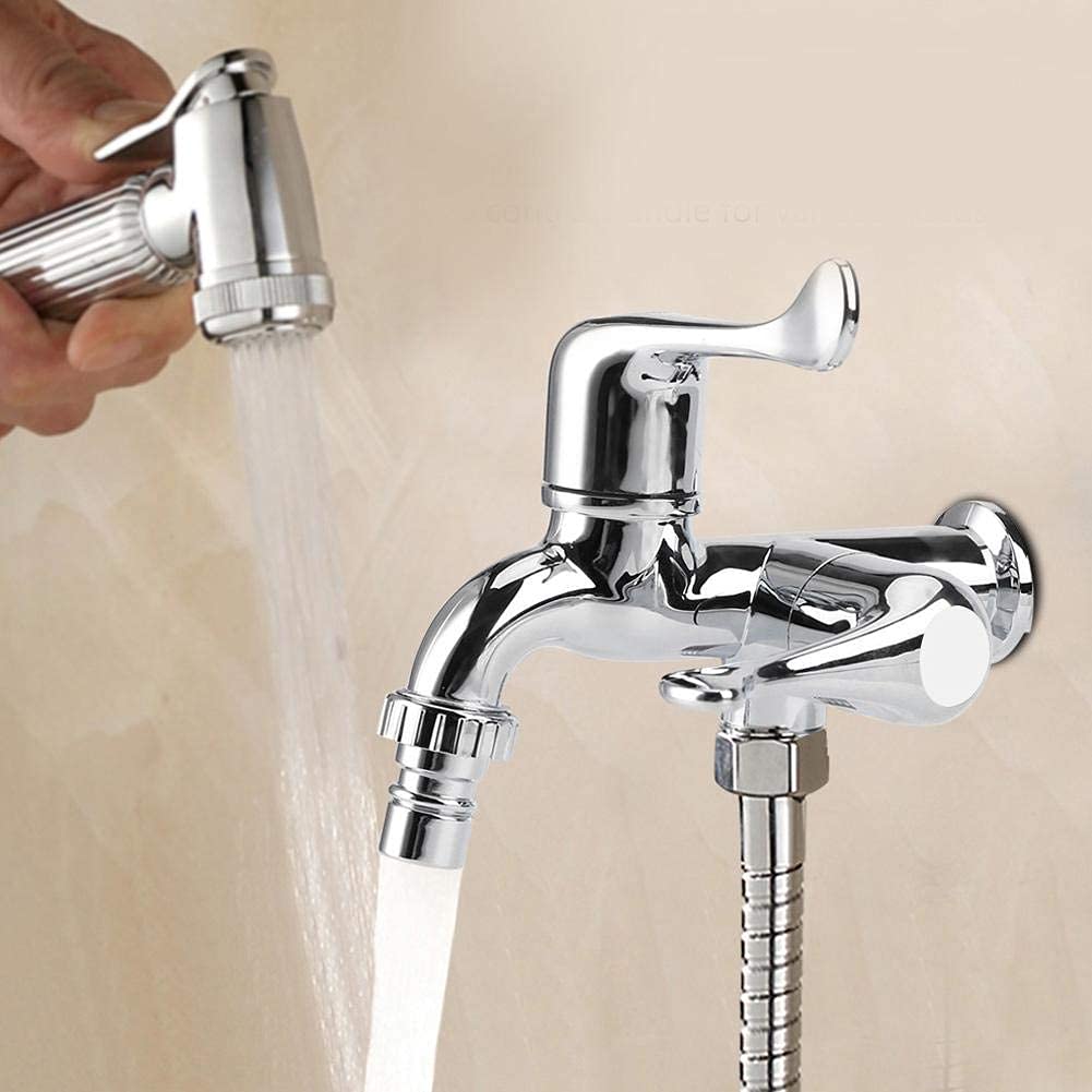 Kuuleyn Rubinetto Doppia Uscita ABS Cromato G1/2 Lavatrice