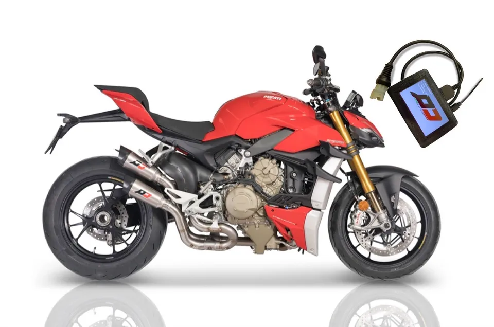QD Exhaust impianto semi-completo Streetfighter V4 + ECU