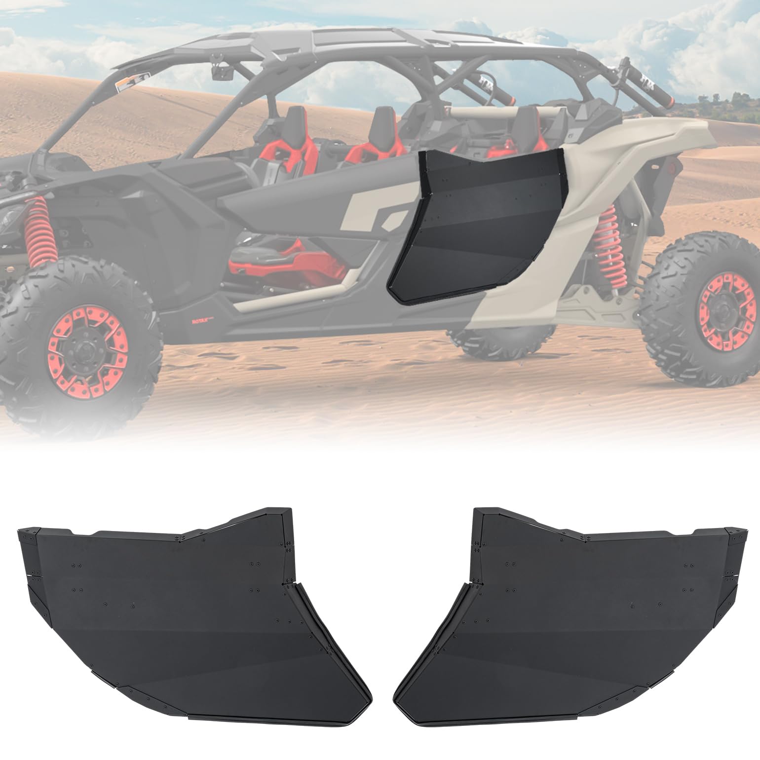 KEMIMOTO Porte Inferiori Post X3 MAX Alluminio Coppia