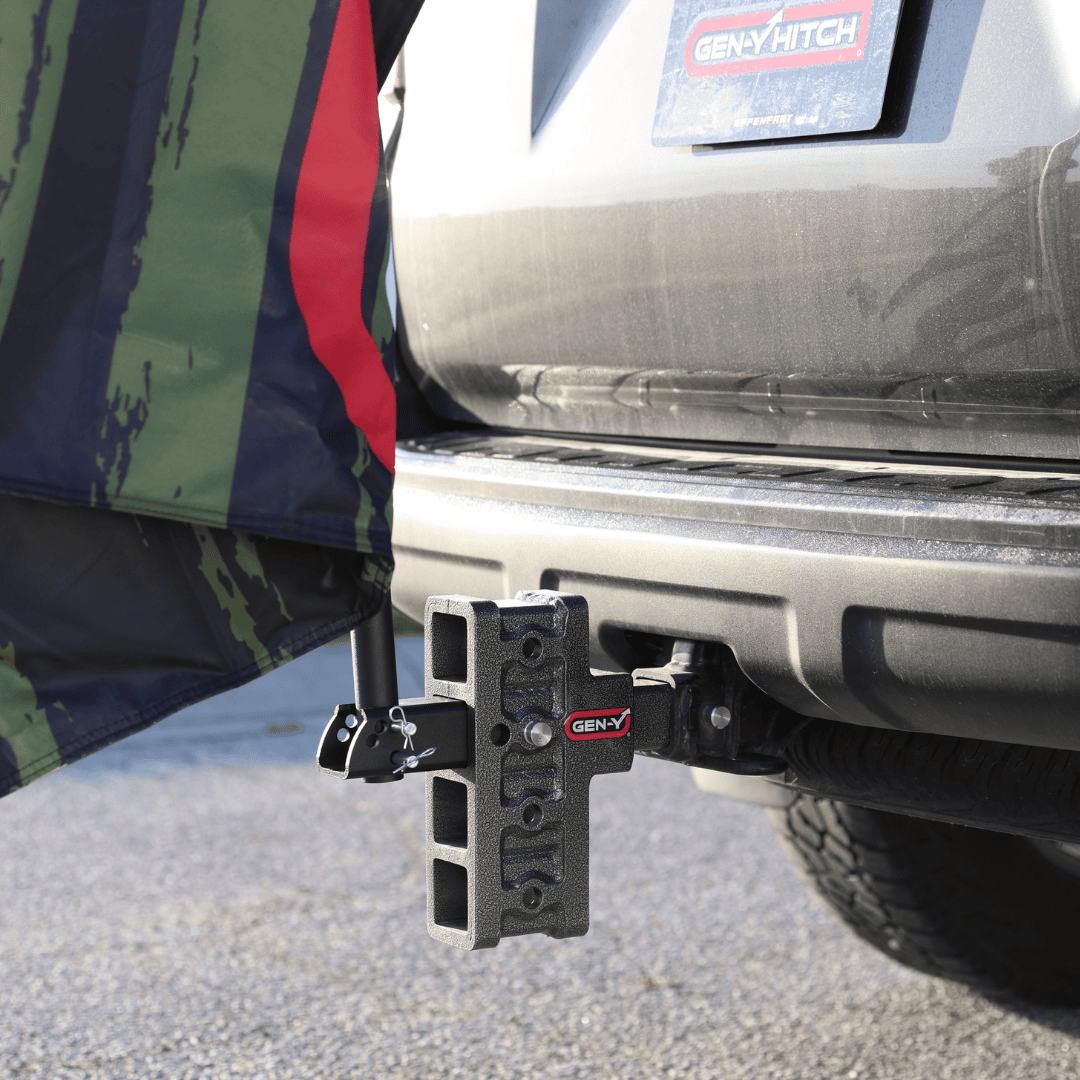 GEN-Y Hitch Flagpole Asta Portabandiera 183 cm Nera 55 mph
