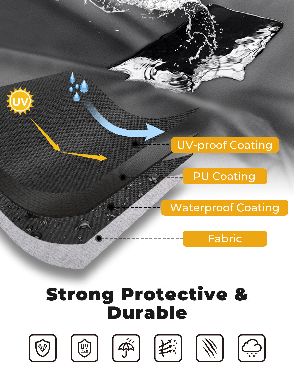 Kemimoto Slingshot telo copertura impermeabile con borse
