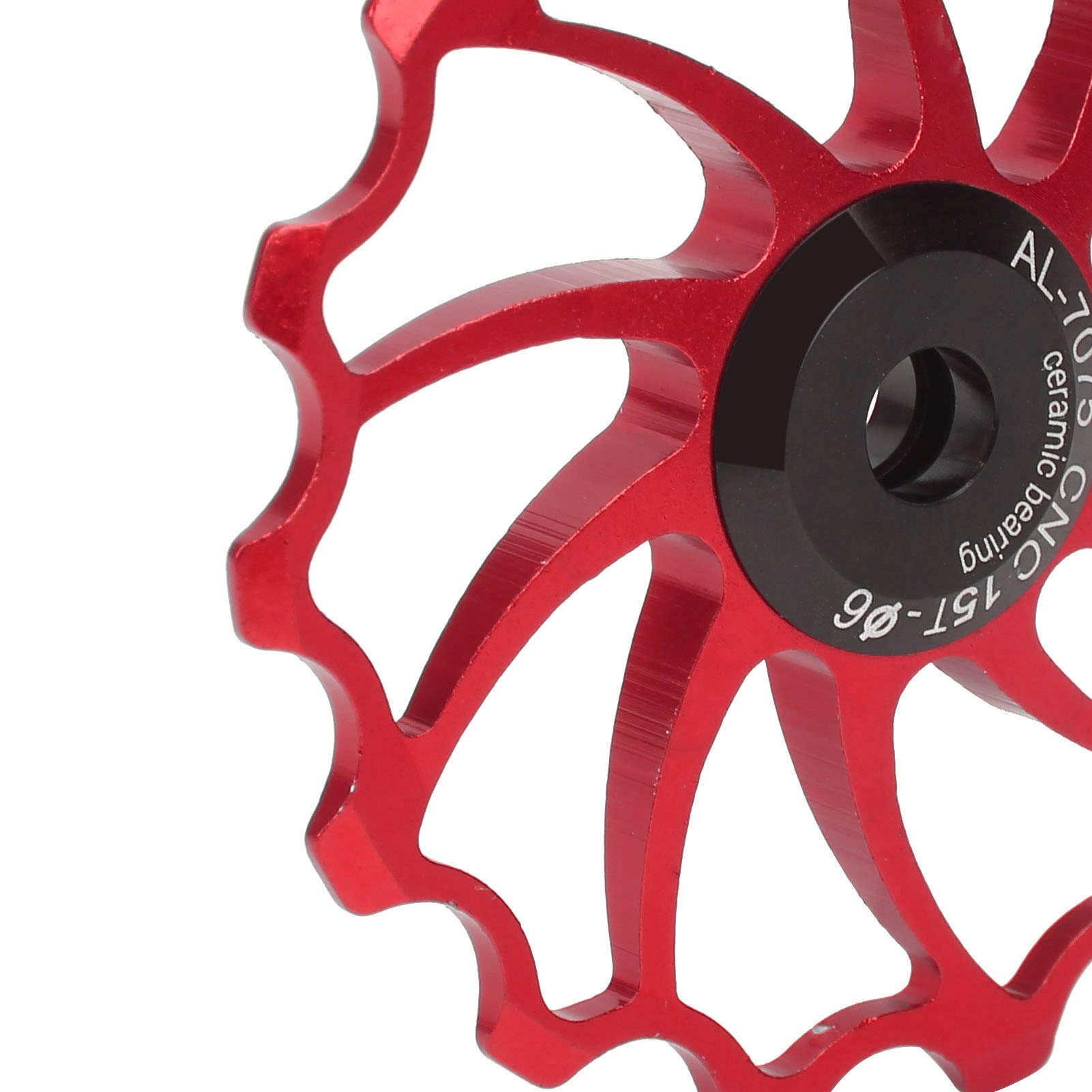 Kuuleyn Puleggia Cambio 15T Rotellina Ceramica Rosso