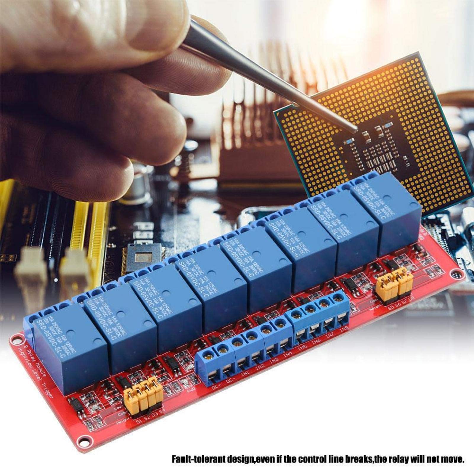 Kuuleyn modulo relè 8 canali 12V fotoaccoppiatore